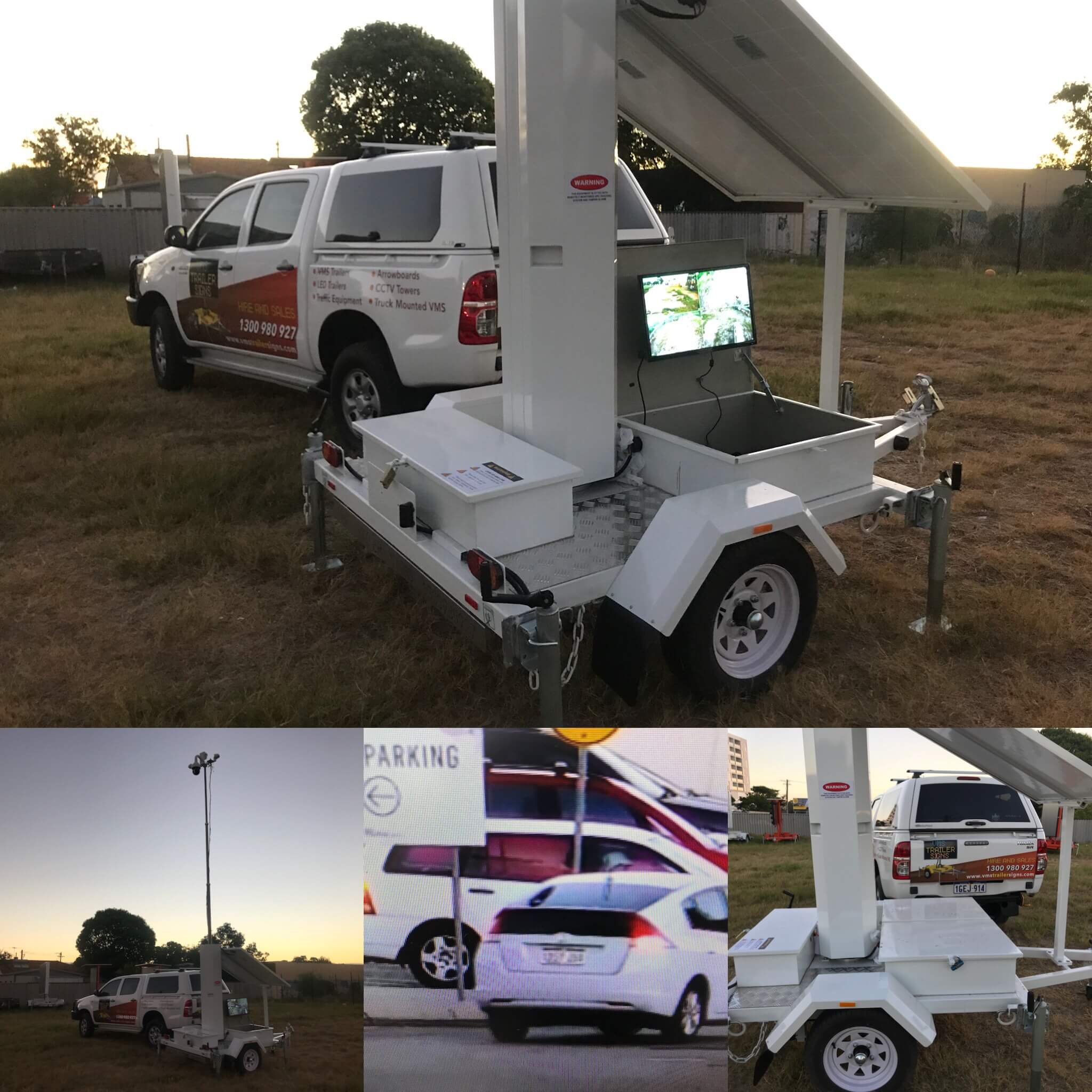 Solar Powered CCTV Trailer Australia