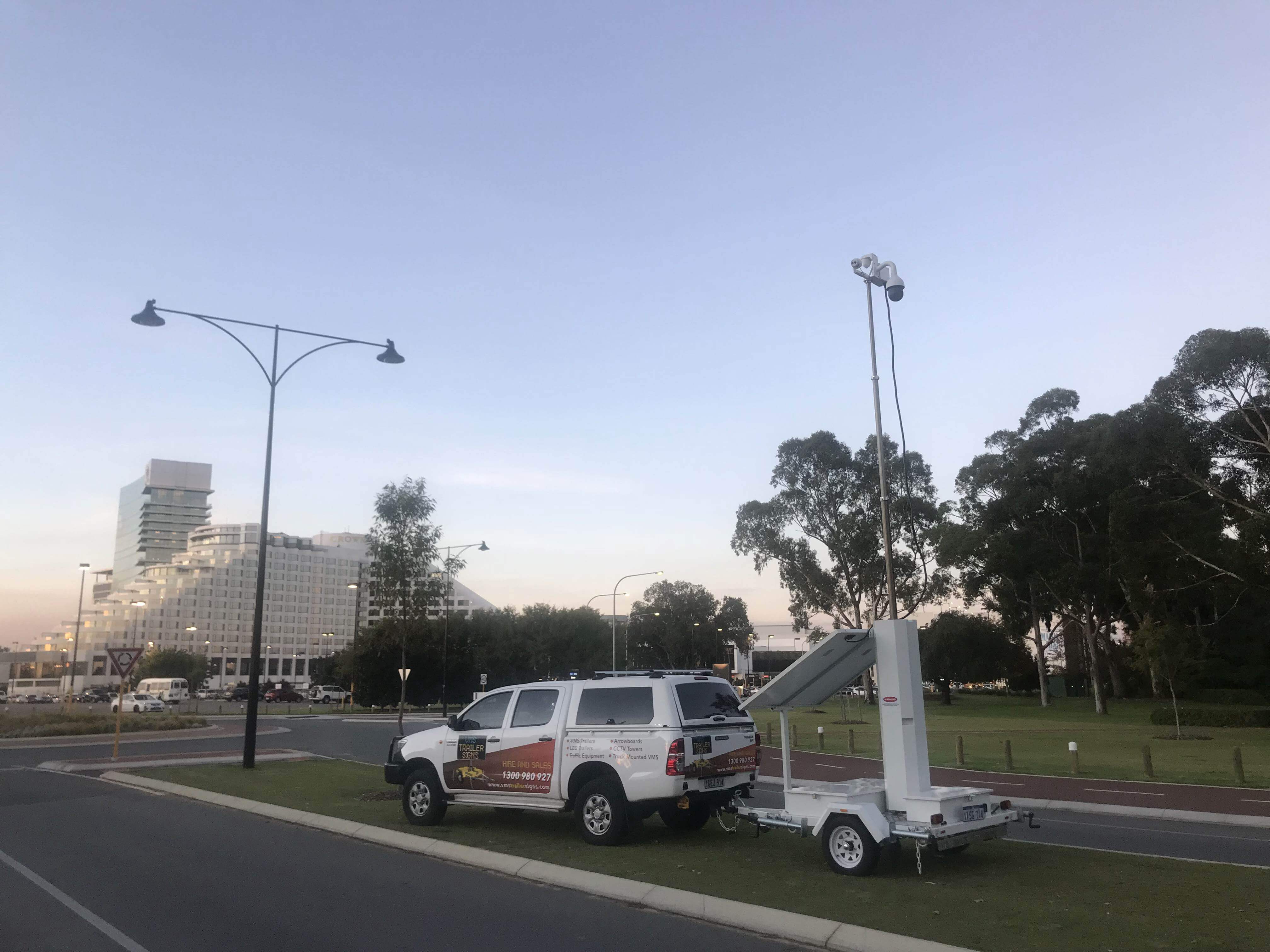 Solar Powered CCTV Trailer Australia