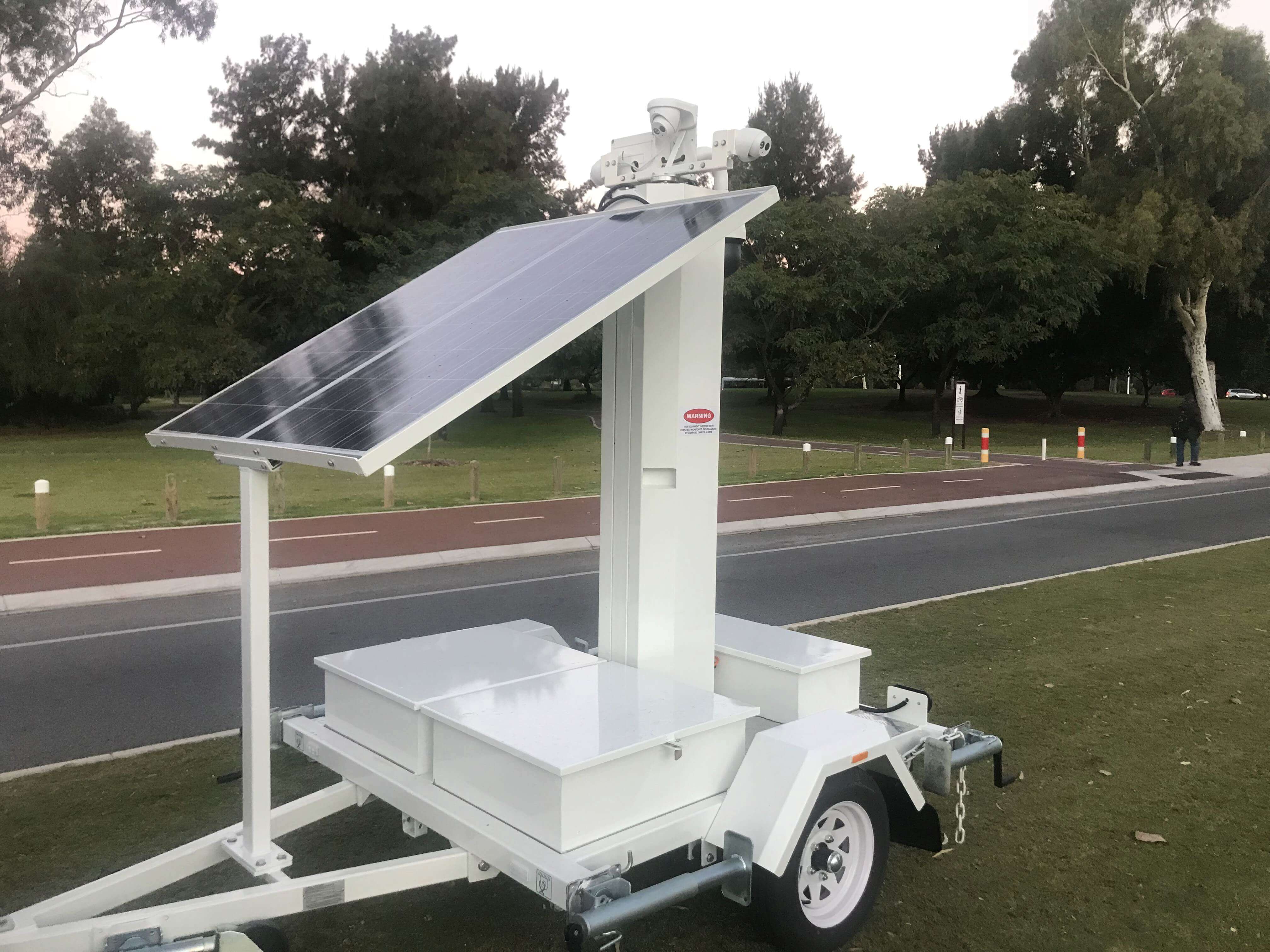 Solar Powered CCTV Trailer Australia