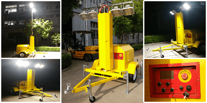Portable Mobile LED lighting towers