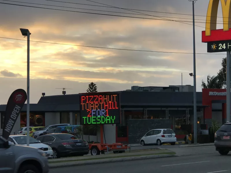 Trailer Sign Hire Perth